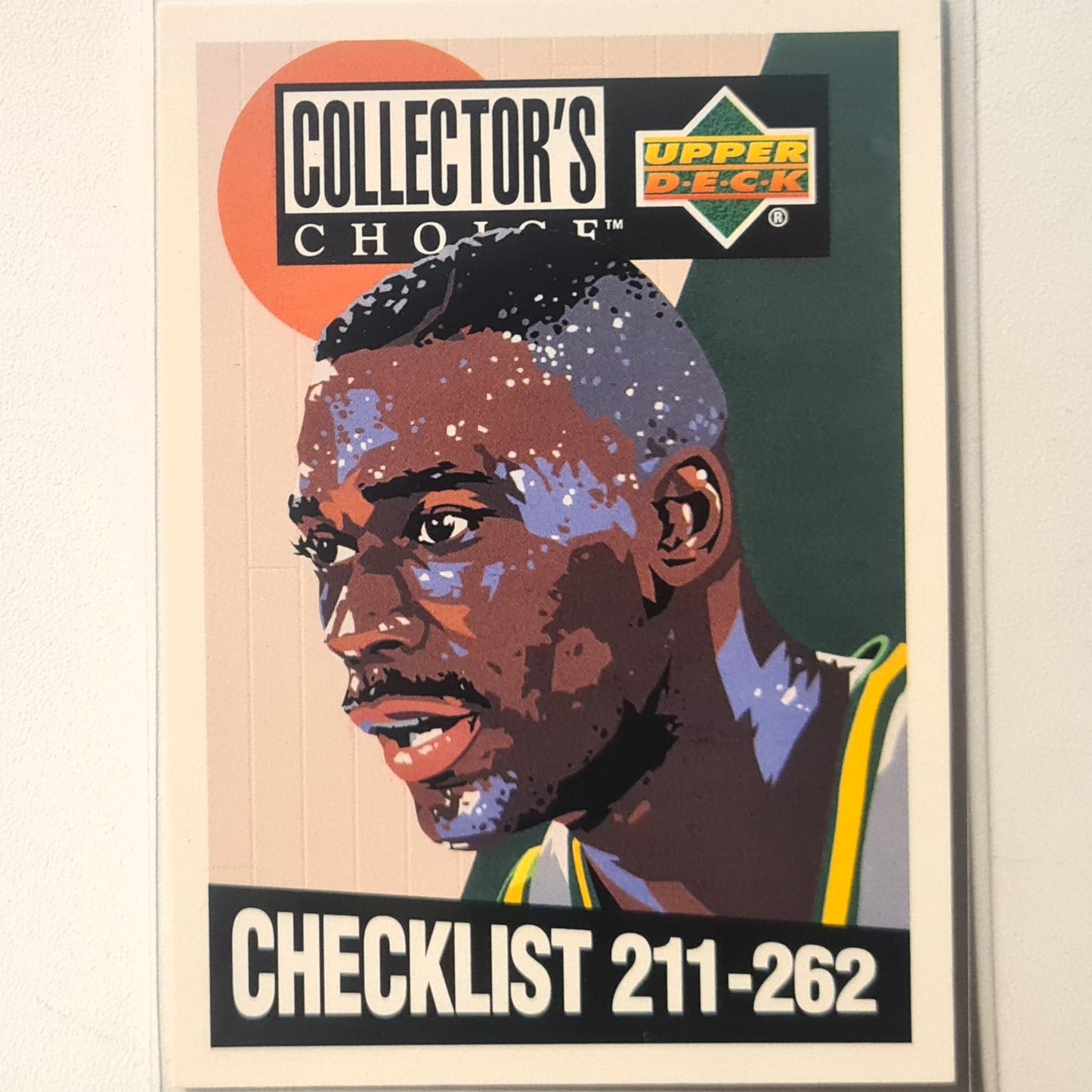 Shawn Kemp 1994 Upper-Deck Checklist #417 NBA Basketball Seattle Super Sonics Excellent Sleeved