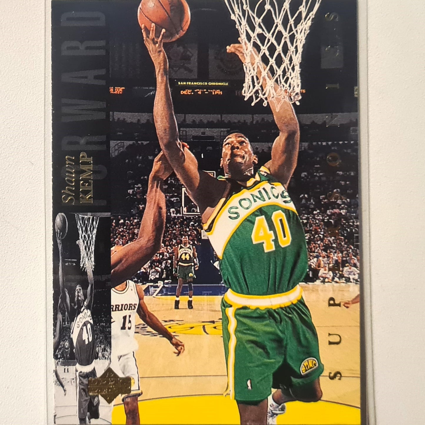 Shawn Kemp 1994 Upper-Deck #99 NBA Basketball Seattle Super Sonics Excellent Sleeved