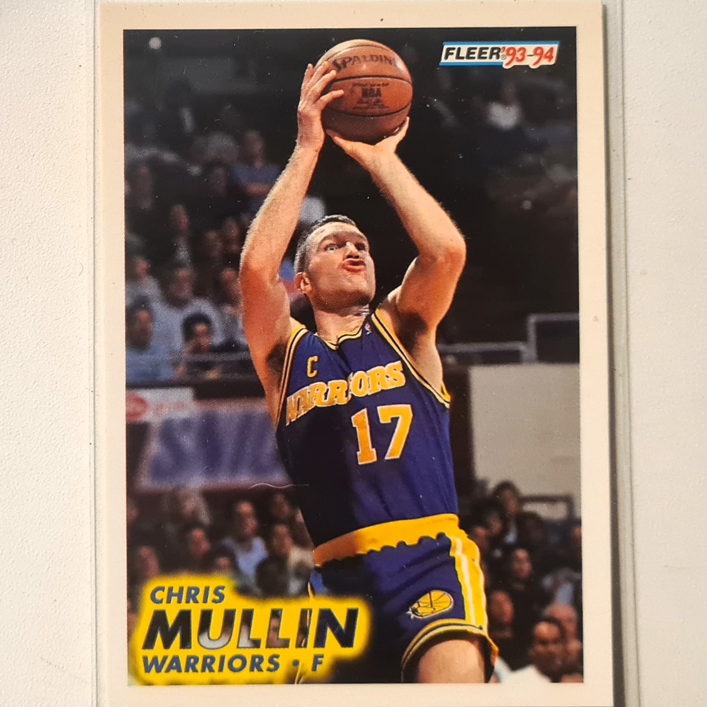 Chris mullin 1993 Fleer 93-94 #71 NBA Basketball Golden State Warriors excellent Sleeved