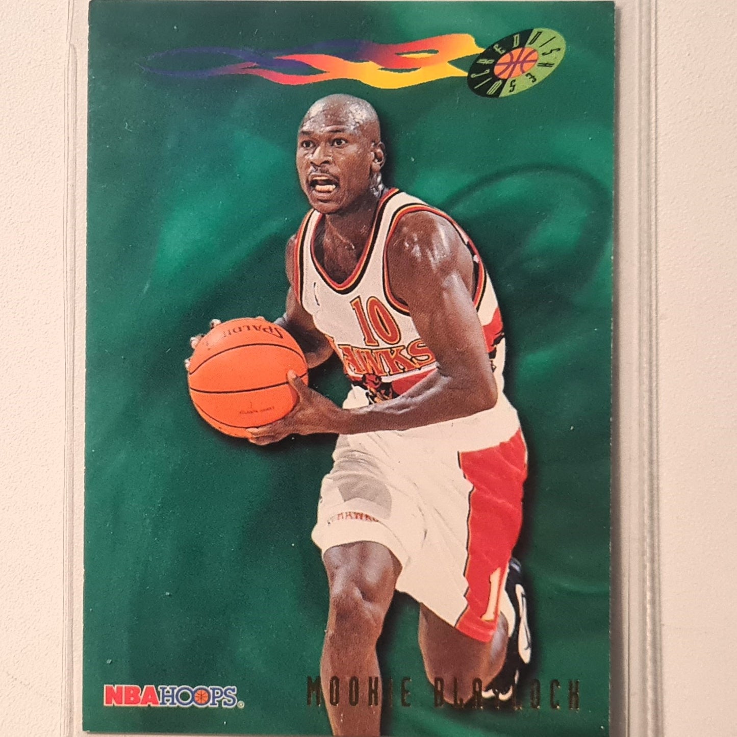 Mookie Blaylock 1996 Skybox NBA Hoops Wicked Dishes #388 NBA Basketball Atlanta Hawks very good Sleeved
