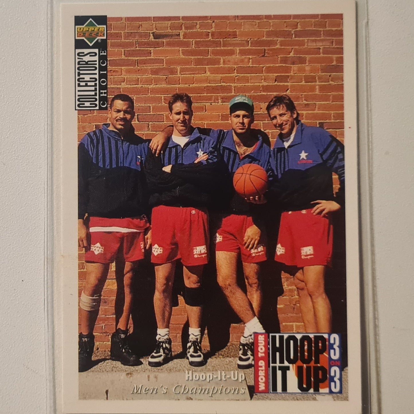 Houston team 1994 Upper-Deck hoop it up 3 on 3 #163 NBA Basketball Excellent Sleeved