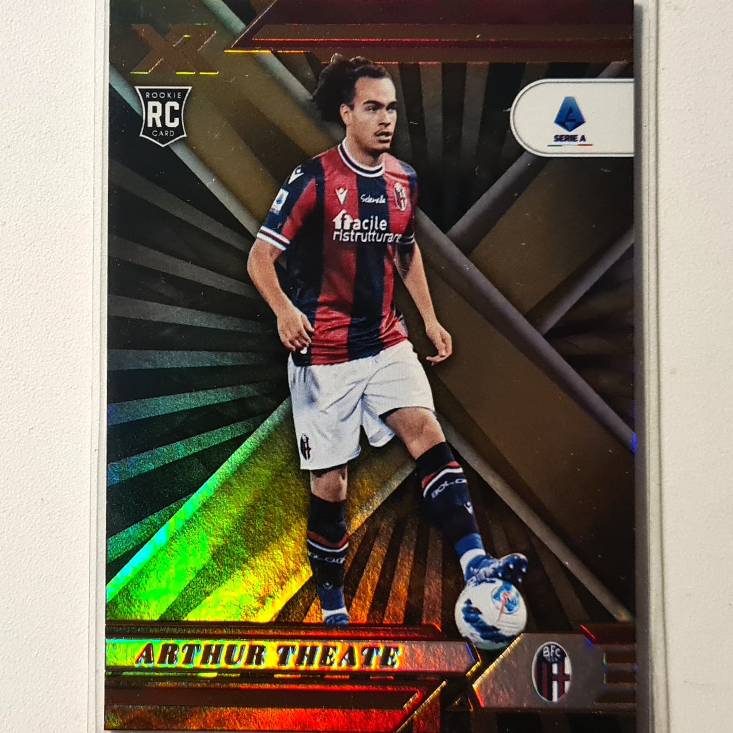 Arthur Theate 2021-22 Panini Chronicles XR Serie A  Rookie RC #111 soccer football bologna Very good Sleeved