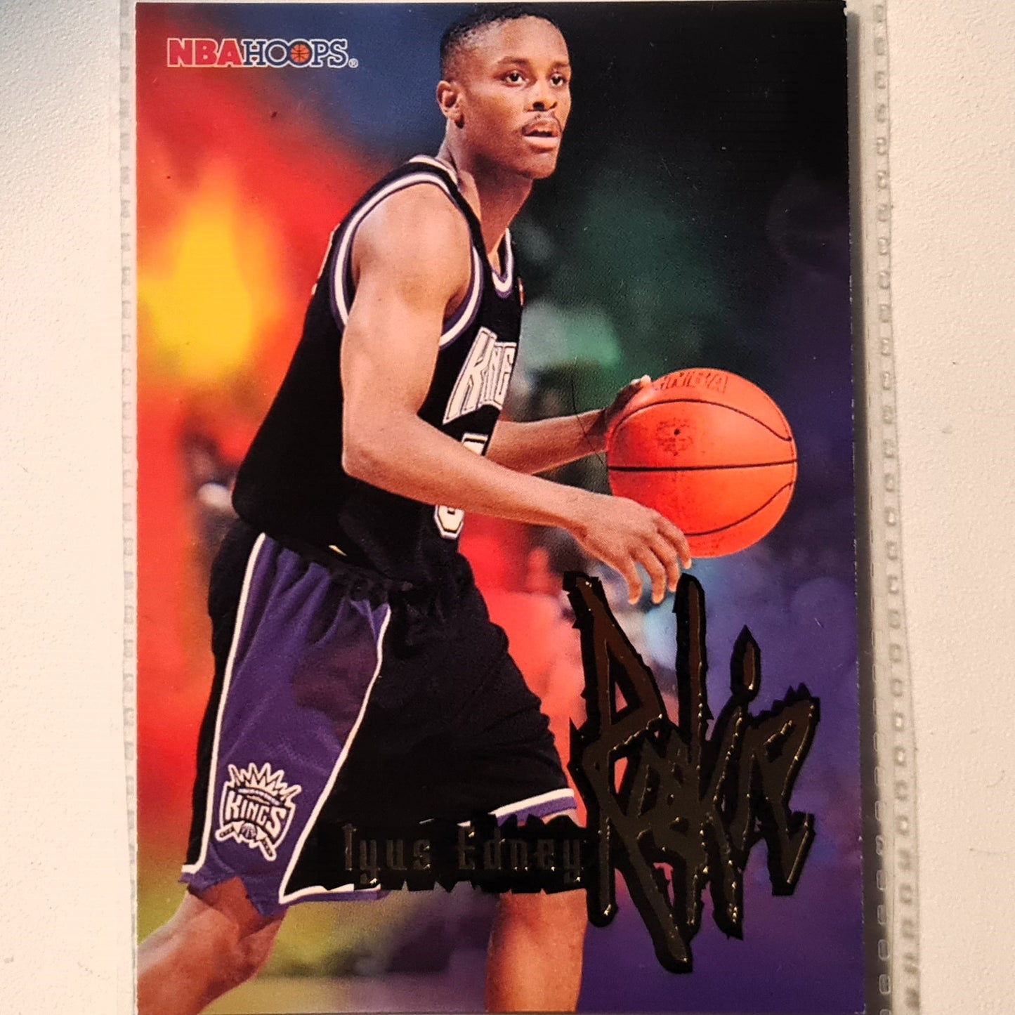 Tyrus Edney 1996 Skybox NBA Hoops Rookie RC #281 NBA Basketball Sacramento Kings Very good Sleeved