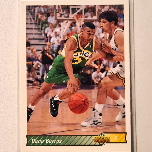 Dana Barros 1992 Upper-Deck #275 NBA Basketball Seattle Super Sonics excellent Sleeved