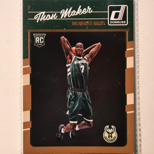 Thon Maker 2016-17 Panini Donruss winter rookie RC  #160 NBA Basketball Milwaukee Bucks excellent Sleeved