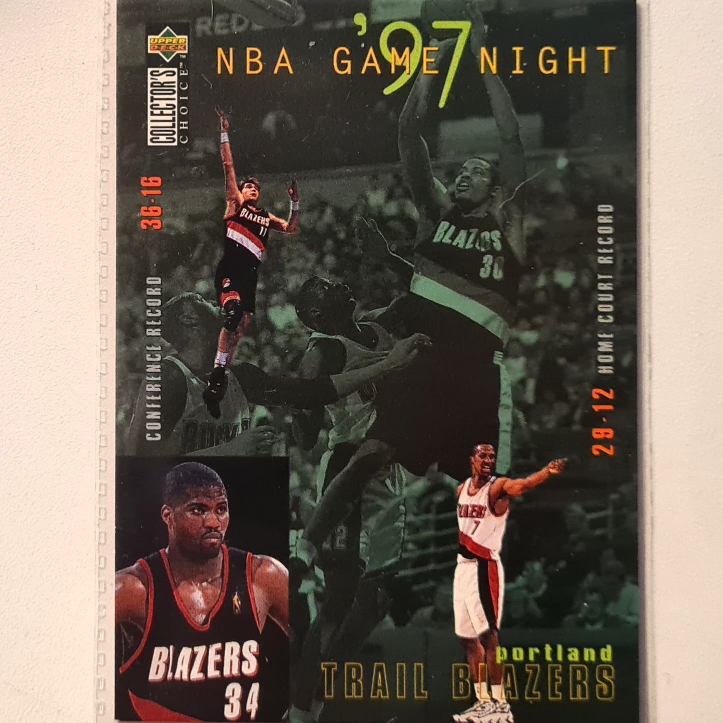 Isaiah Rider 1997 Upper-Deck Game Night #177 NBA Basketball Portland Trail Blazers excellent Sleeved