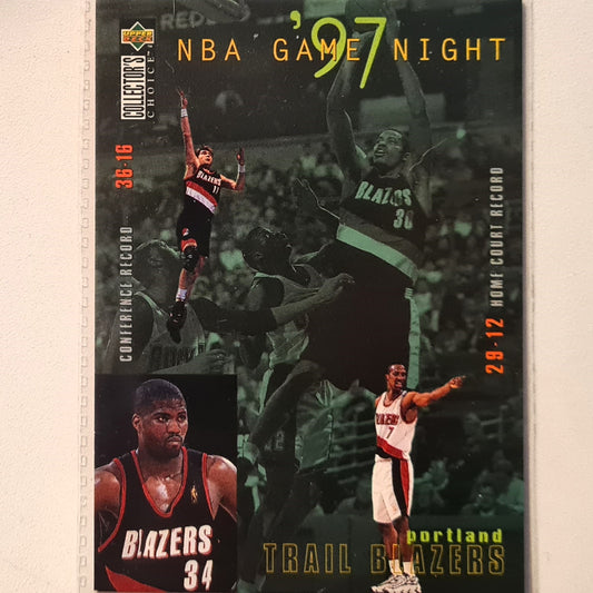 Isaiah Rider 1997 Upper-Deck Game Night #177 NBA Basketball Portland Trail Blazers excellent Sleeved