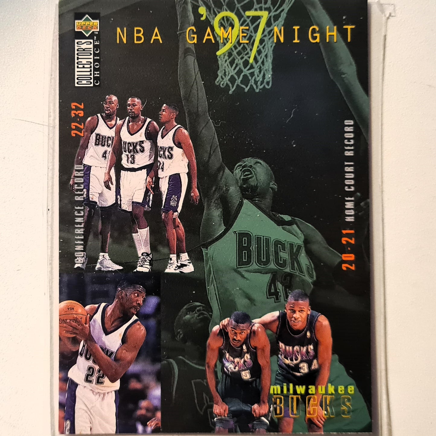 Glenn Robinson 1997 Upper-Deck Game Night #170 NBA Basketball Milwaukee Bucks excellent Sleeved