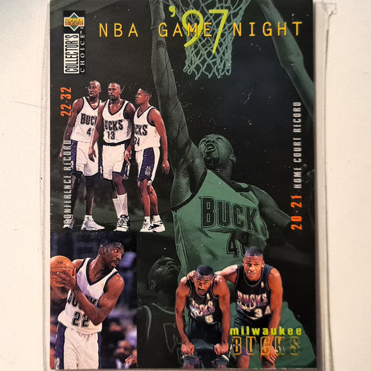 Glenn Robinson 1997 Upper-Deck Game Night #170 NBA Basketball Milwaukee Bucks excellent Sleeved