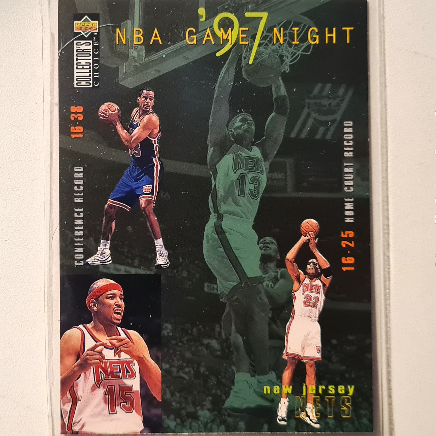Kendall Gill 1997 Upper-Deck Game Night #172 NBA Basketball New Jersey Nets excellent Sleeved