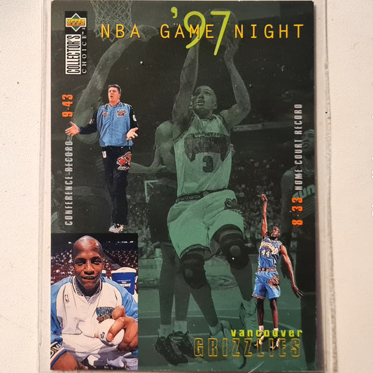 Bryant Reeves 1997 Upper-Deck Game Night #183 NBA Basketball Vancouver Grizzlies excellent Sleeved