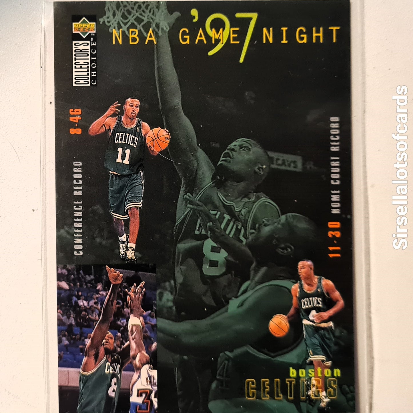 Antoine Walker 1997 Upper-Deck Game Night #157 NBA Basketball Boston Celtics excellent Sleeved