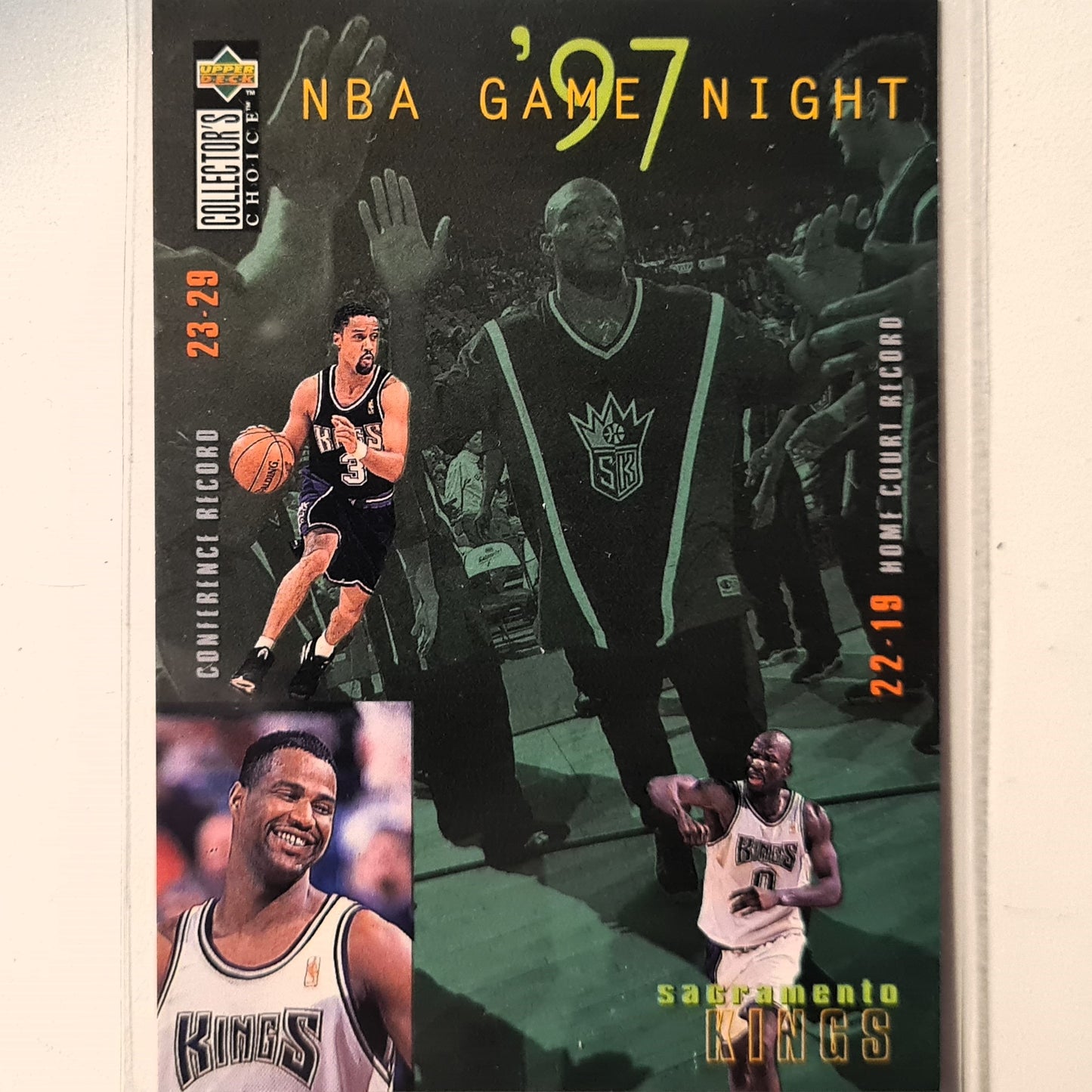 Mitch Richmond 1997 Upper-Deck Game Night #178 NBA Basketball Sacramento Kings excellent Sleeved