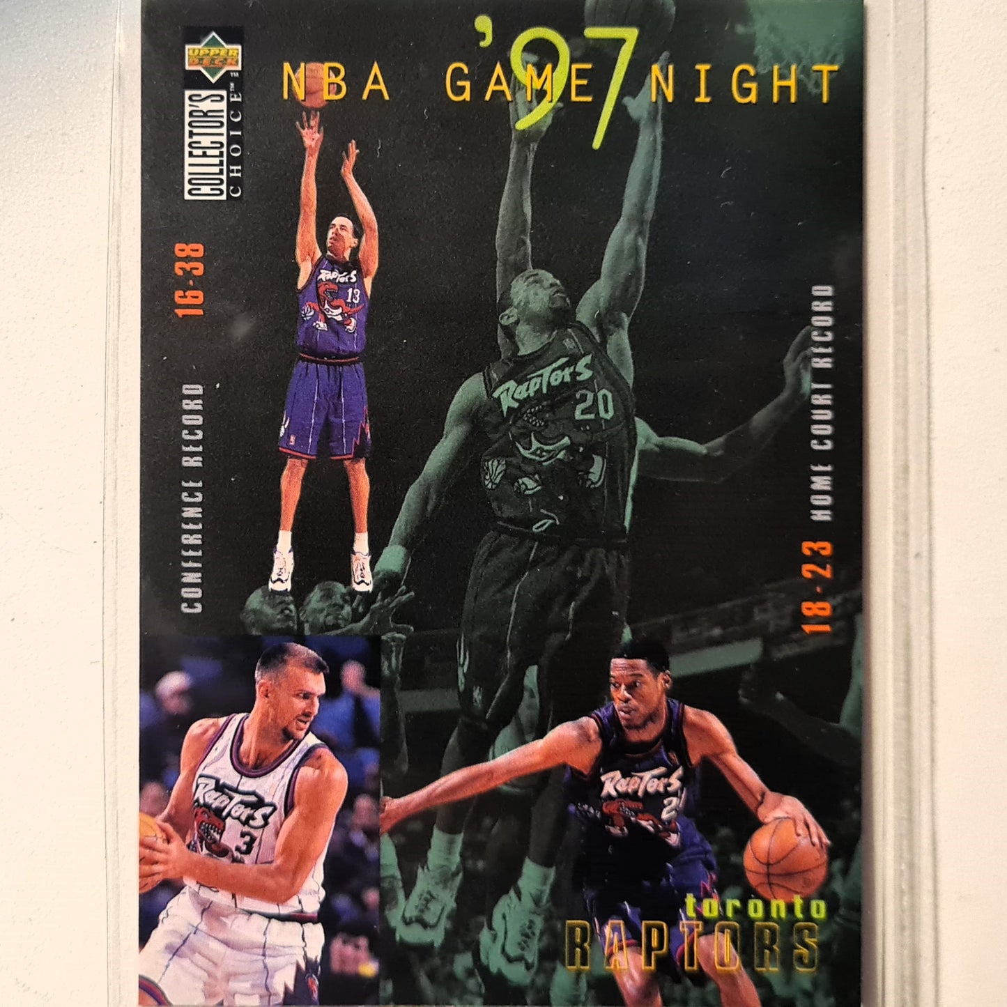 Damon Stoudamire 1997 Upper-Deck Game Night #181 NBA Basketball Toronto Raptors excellent Sleeved