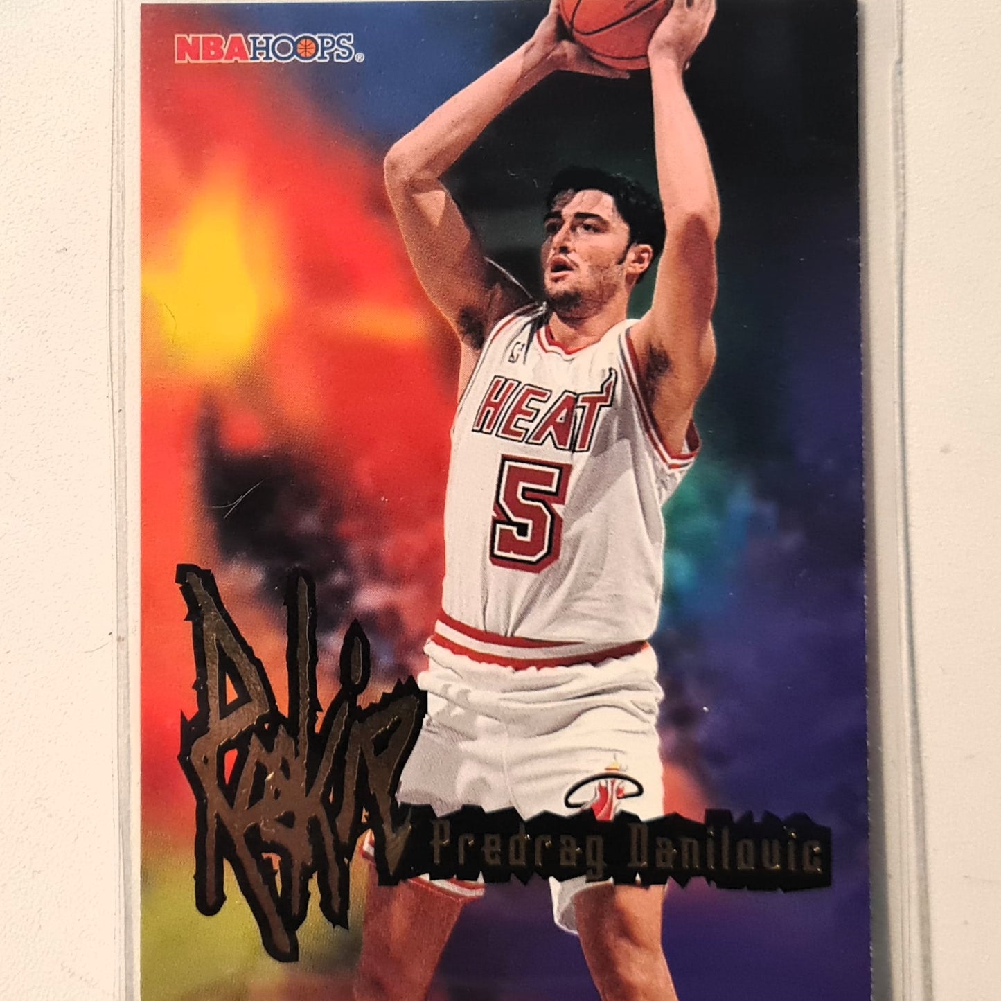 Predrag Danilovic 1996 Skybox NBA Hoops Rookie RC #268 NBA Basketball Miami Heat Very good Sleeved