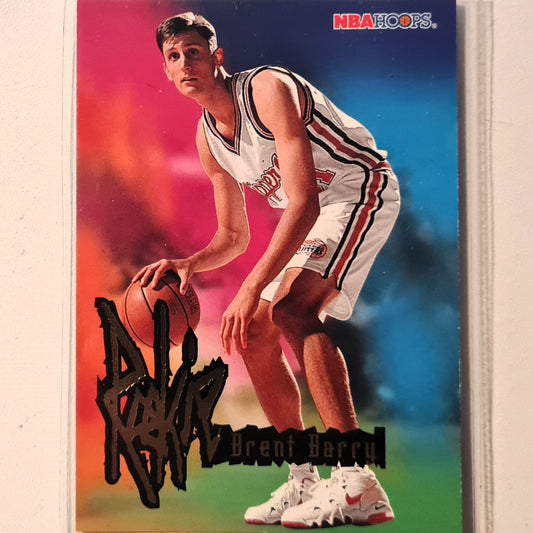 Brent Barry 1996 Skybox NBA Hoops Rookie RC #266 NBA Basketball Los Angeles Clippers Very good Sleeved