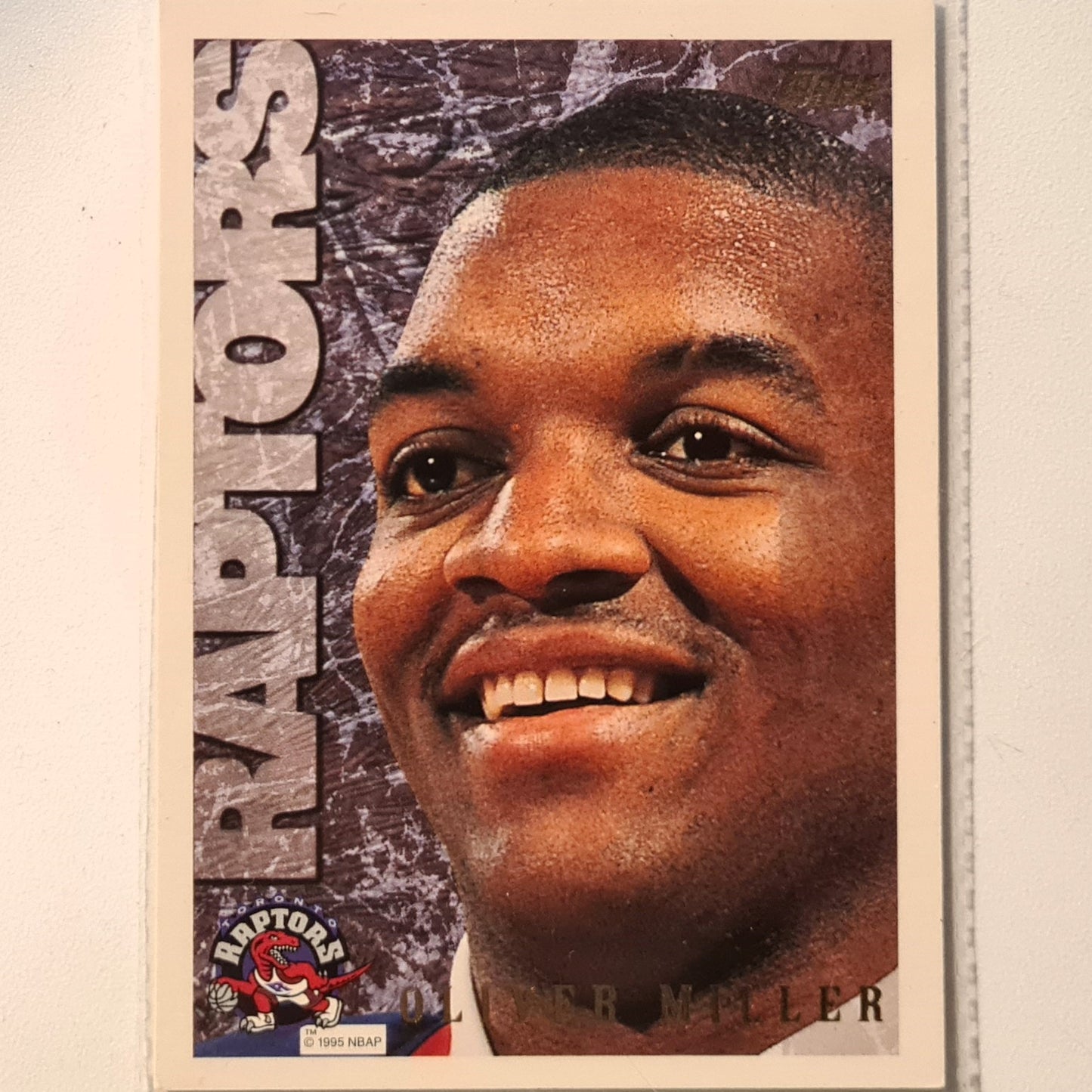 Oliver Miller 1995 Topps Raptors Draft NBA Basketball Toronto Raptors Excellent Sleeved