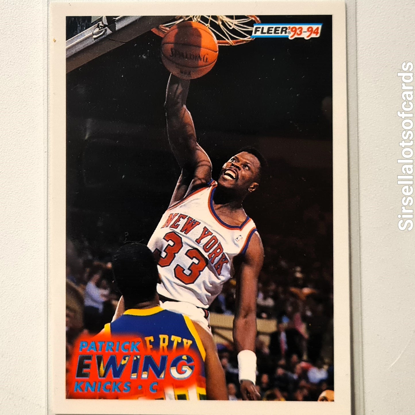 Patrick Ewing 1993 Fleer #141  NBA Basketball New York Knicks Excellent/mint Sleeved