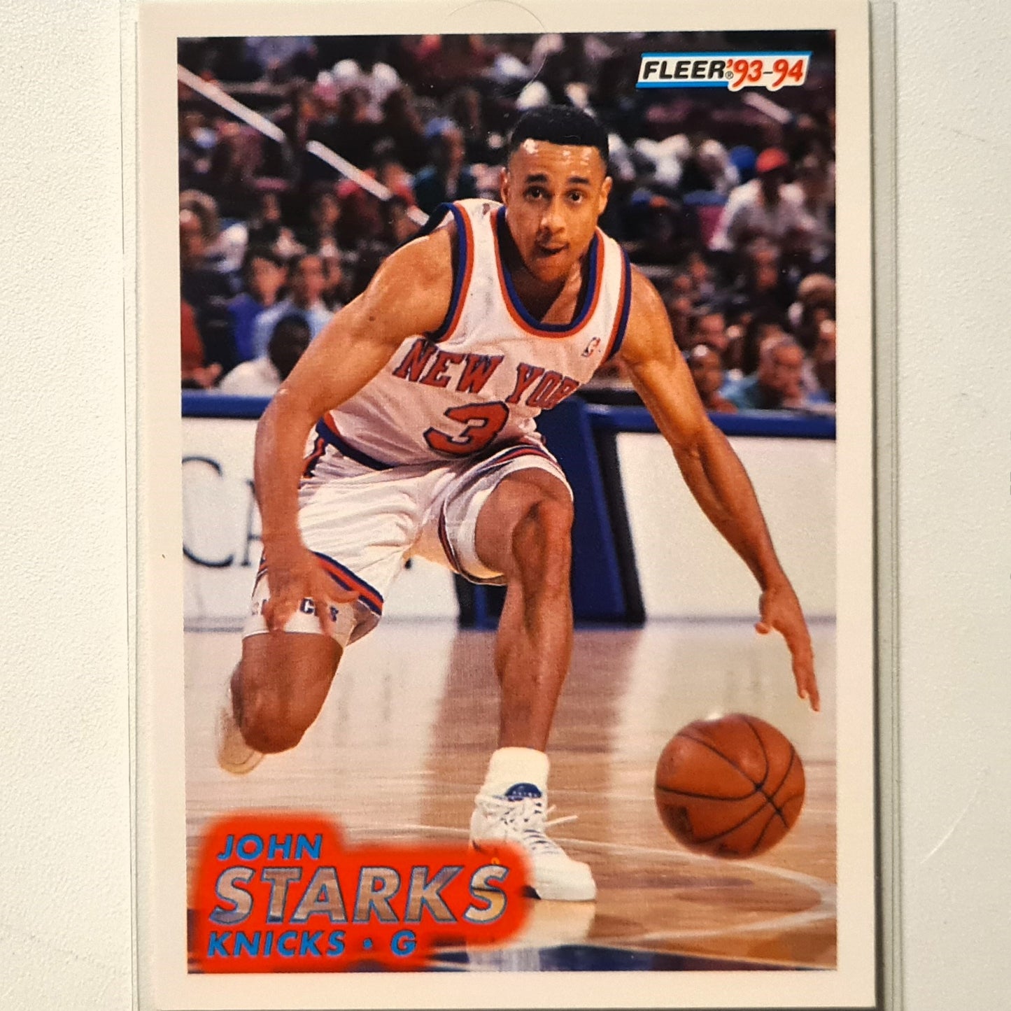 John Starks 1993 Fleer #146  NBA Basketball New York Knicks Excellent/mint Sleeved