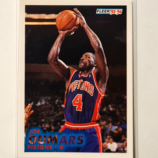 Joe Dumars 1993 Fleer #59  NBA Basketball Detroit Pistons Excellent/mint Sleeved