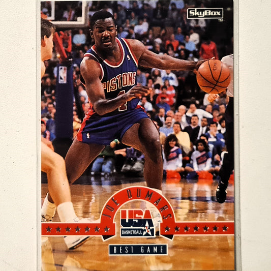 joe Dumars 1994 Skybox USA Basketball best game #51 NBA Basketball Detroit Pistons very good Sleeved