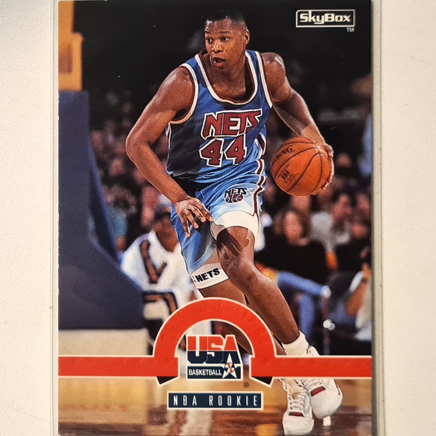 Derrick Coleman 1994 Skybox USA Basketball NBA Rookie #38 NBA Basketball New Jersey Nets  very good Sleeved