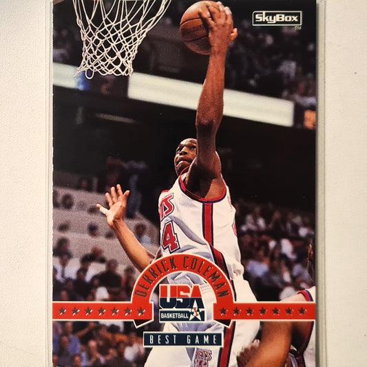 Derrick Coleman 1994 Skybox USA Basketball Best Game #39 NBA Basketball New Jersey Nets  very good Sleeved