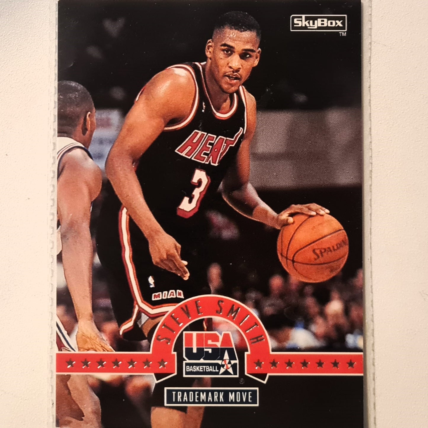 Steve Smith 1994 Skybox USA Basketball Trademark Move #29 NBA Basketball Miami Heat very good Sleeved
