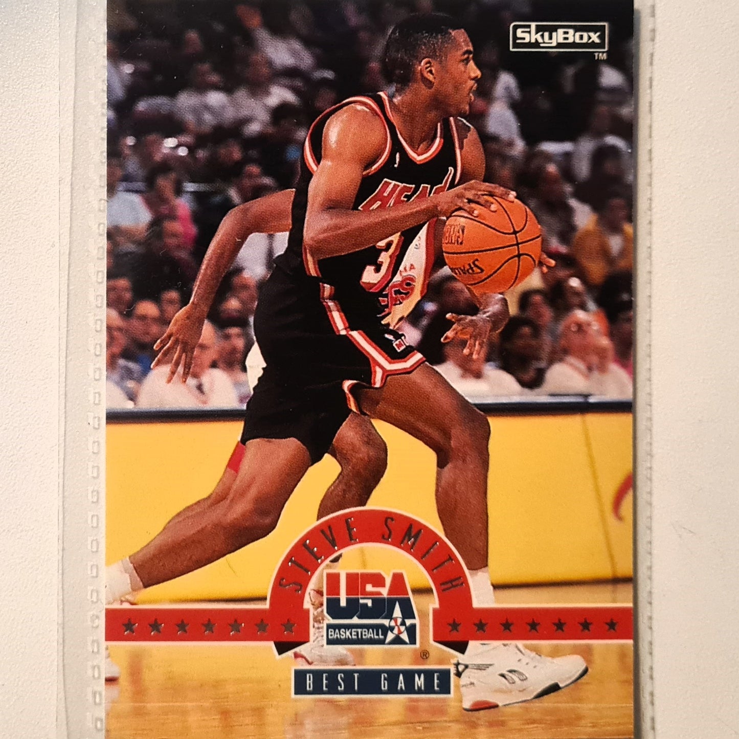 Steve Smith 1994 Skybox USA Basketball Best Game #27 NBA Basketball Miami Heat very good Sleeved