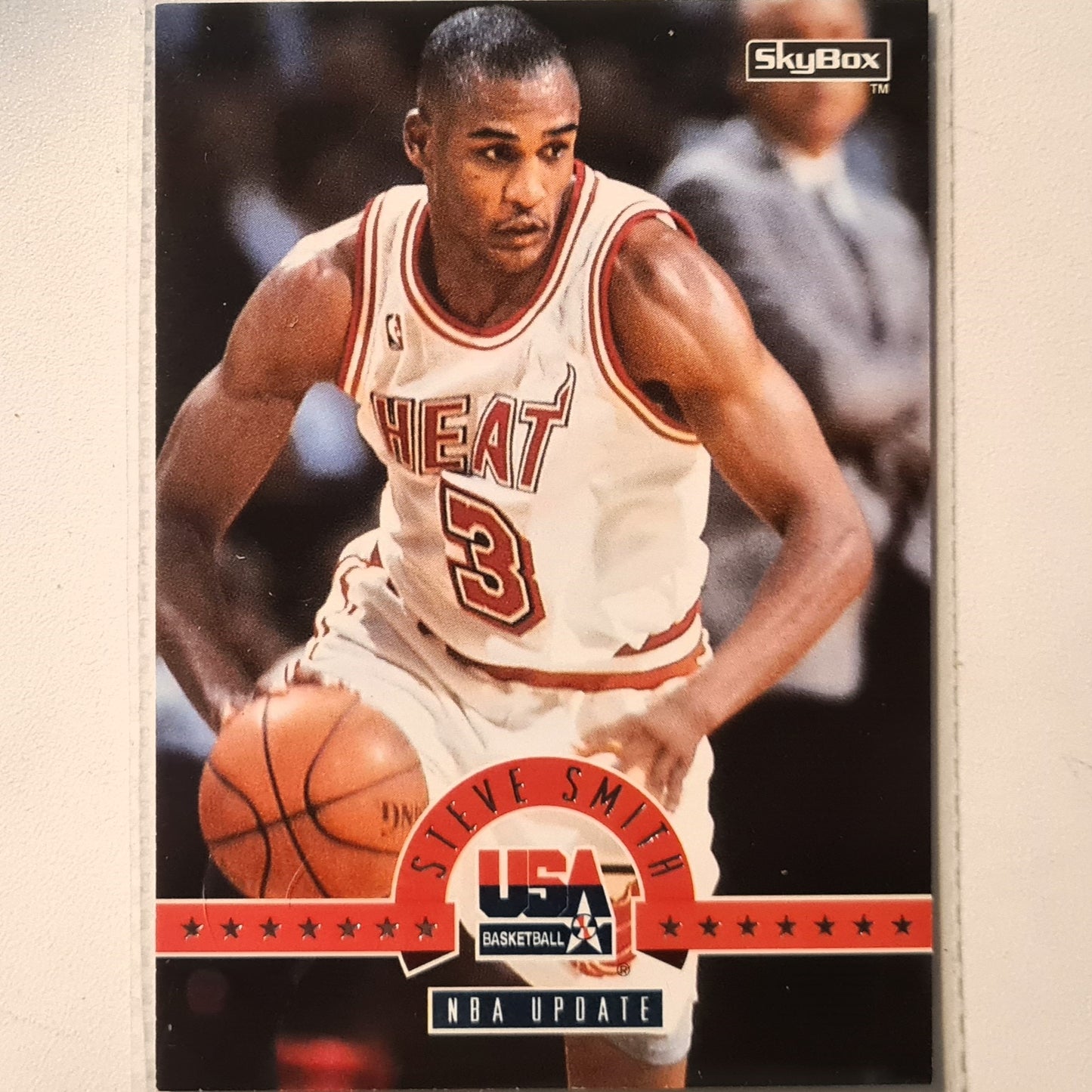 Steve Smith 1994 Skybox USA Basketball NBA UPDATE #28 NBA Basketball Miami Heat very good Sleeved
