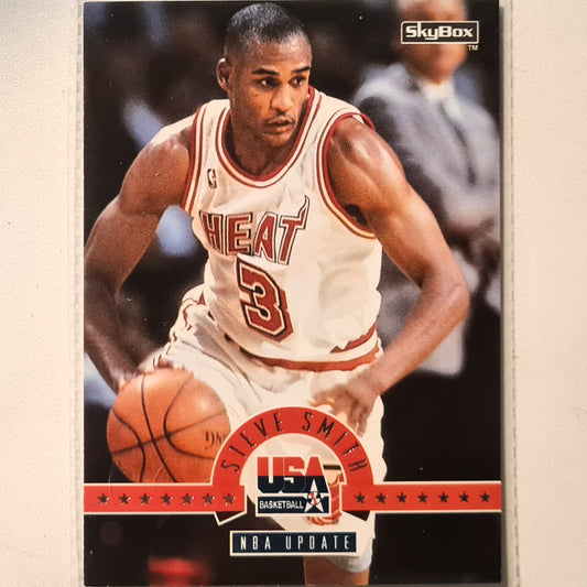 Steve Smith 1994 Skybox USA Basketball NBA UPDATE #28 NBA Basketball Miami Heat very good Sleeved