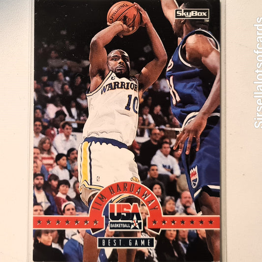 Tim Hardaway 1994 Skybox USA Basketball Best Game #63 NBA Basketball Golden State Warriors very good