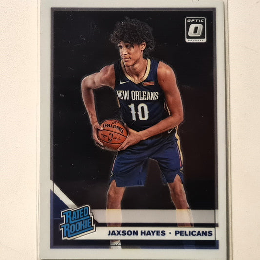 Jaxson Hayes 2019-20 Panini Donruss Optic Rated Rookie RC #190 NBA Basketball New Orleans Pelicans Excellent Sleeved