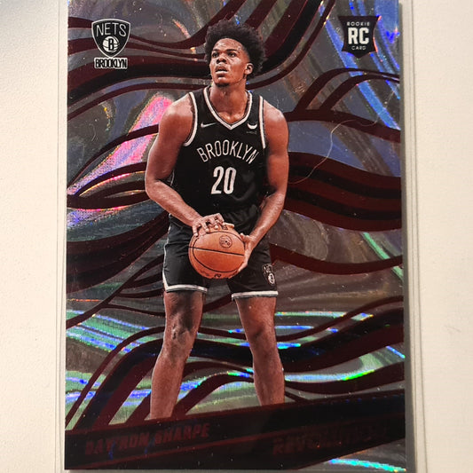 Day'Ron Sharpe 2021-22 Panini Revolution red Asia Rookie RC #122 NBA Basketball Brooklyn Nets Excellent/mint sleeved