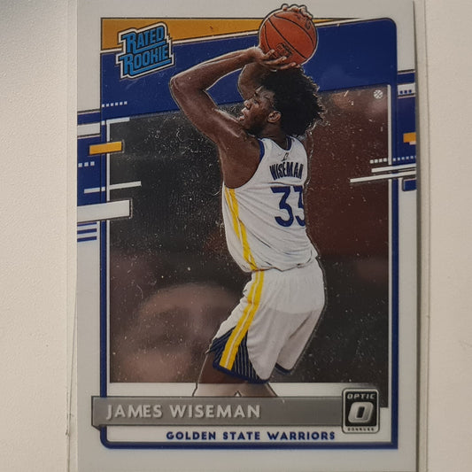 James Wiseman 2020-21 Panini Donuss Optic Rated Rookie RC #152 NBA Basketball Golden State Warriors Excellent/mint sleeved