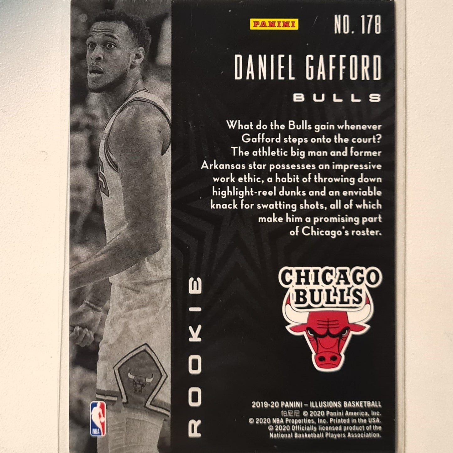 Daniel Gafford 2019-20 Panini Illusions Rookie RC #178 NBA Basketball Chicago Bulls Excellent/mint sleeved
