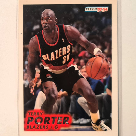 Terry Porter 1993 Fleer #177 NBA Basketball Portland Trail Blazers Excellent Sleeved