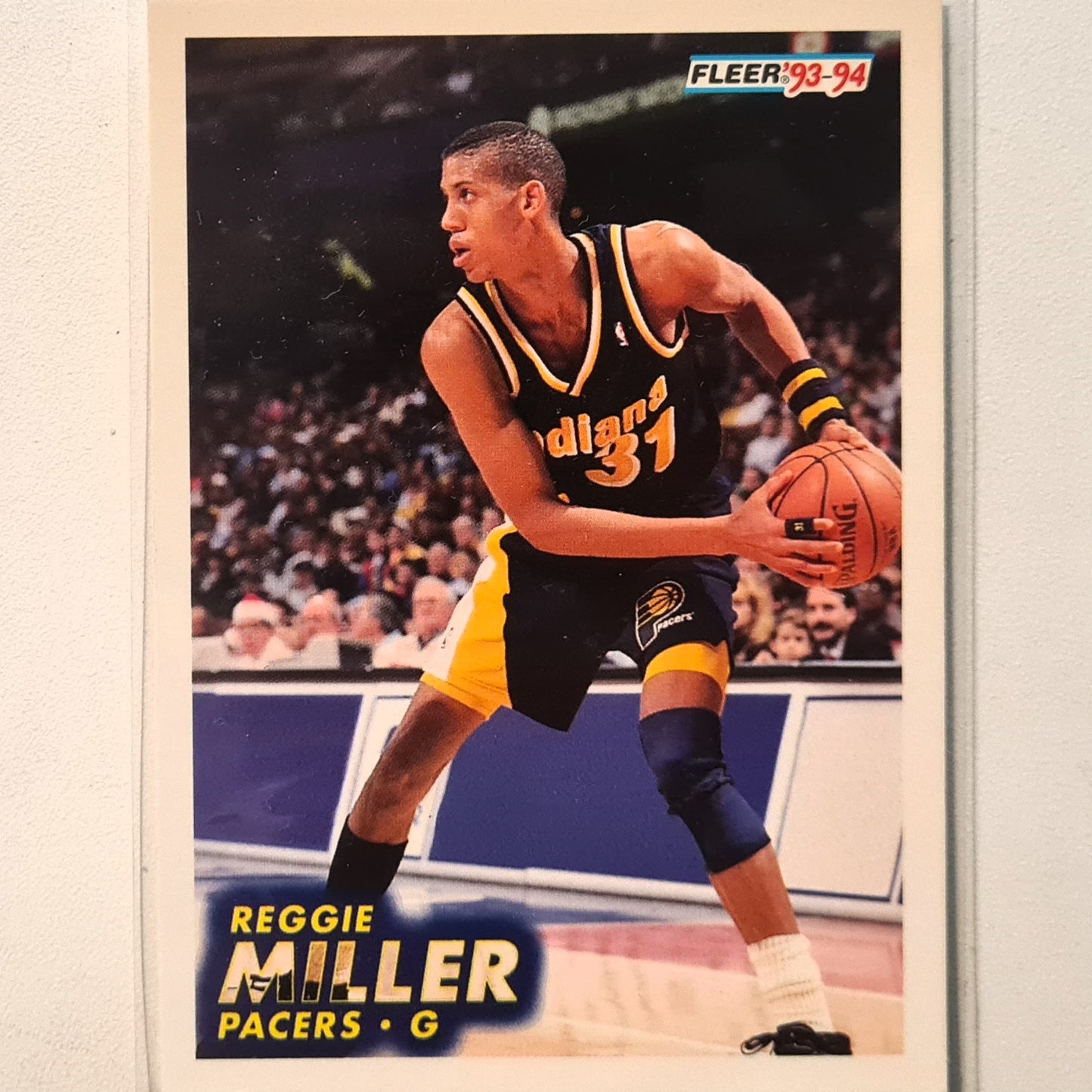 Reggie Miller 1993 Fleer #85 NBA Basketball Indiana Pacers Excellent Sleeved