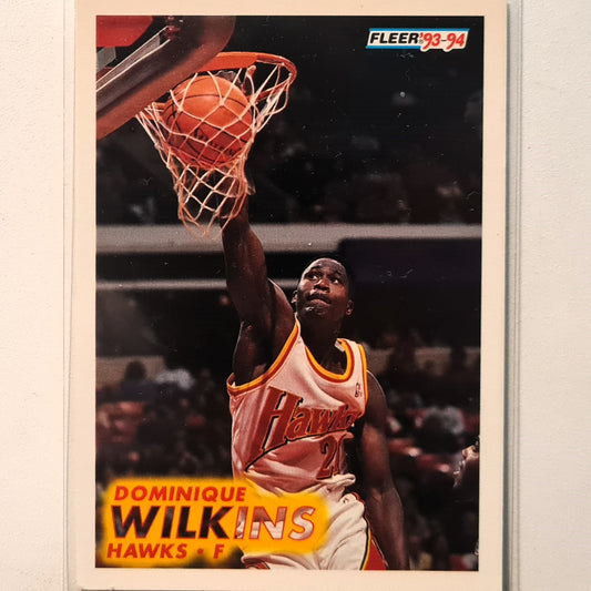 Dominique Wilkins 1993 Fleer #7 NBA Basketball Atlanta Hawks Excellent Sleeved