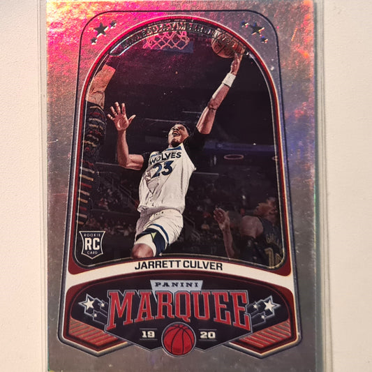 Jarrett Culver 2019-20 Panini Chronicles Marquee Rookie RC #236 NBA Basketball Minnesota Timberwolves Excellent/mint Sleeved
