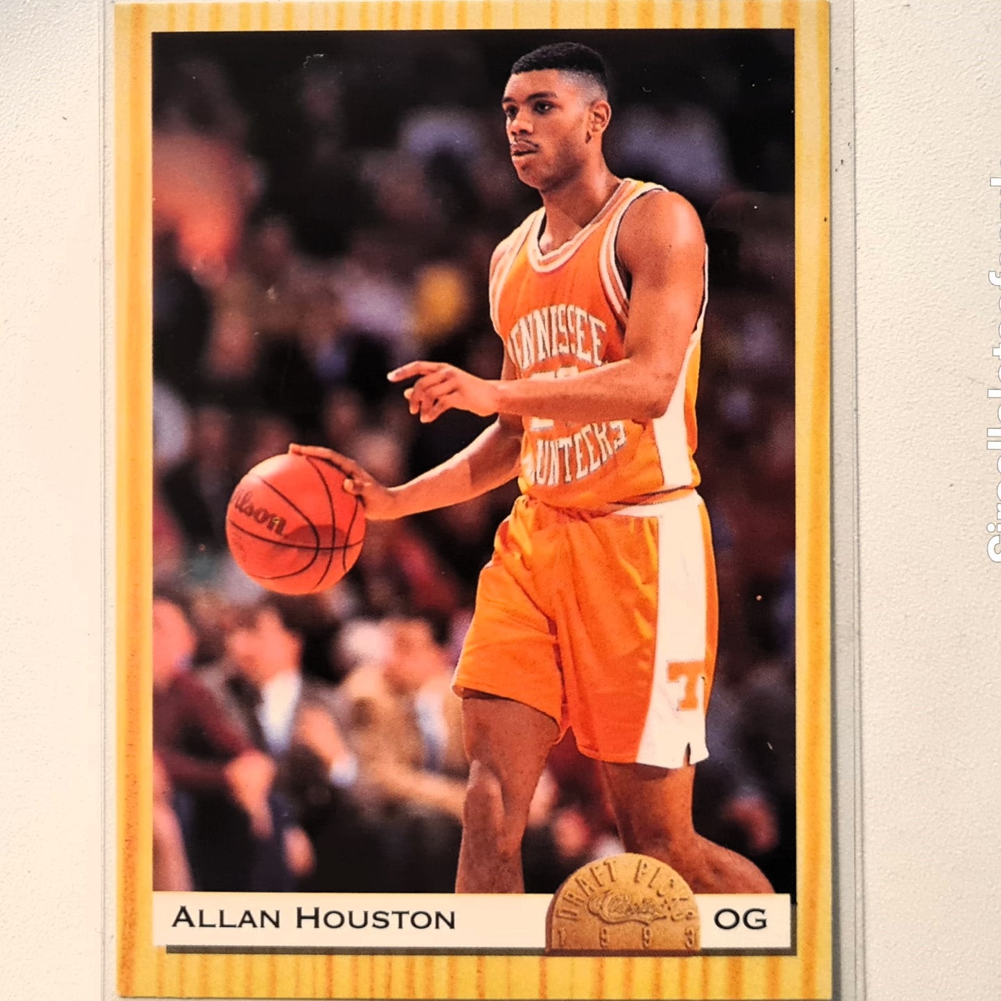 Allan Houston 1993 Classic Draft Picks Rookie RC #8 NBA Basketball Tennessee Excellent/mint Sleeved