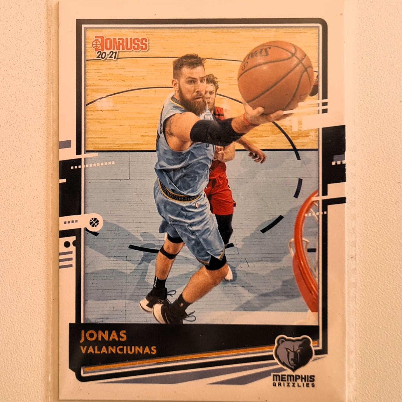 Jonas Valanciunas 2020-21 Panini Donruss 20-21 #1 NBA Basketball Memphis grizzlies excellent good sleeved