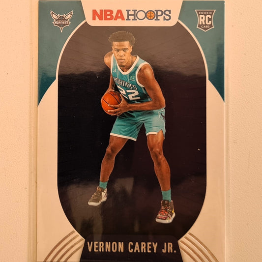 Vernon Carey Jr 2020-21 Panini NBA Hoops Rookie RC #214 NBA Basketball Charlotte Hornets excellent sleeved