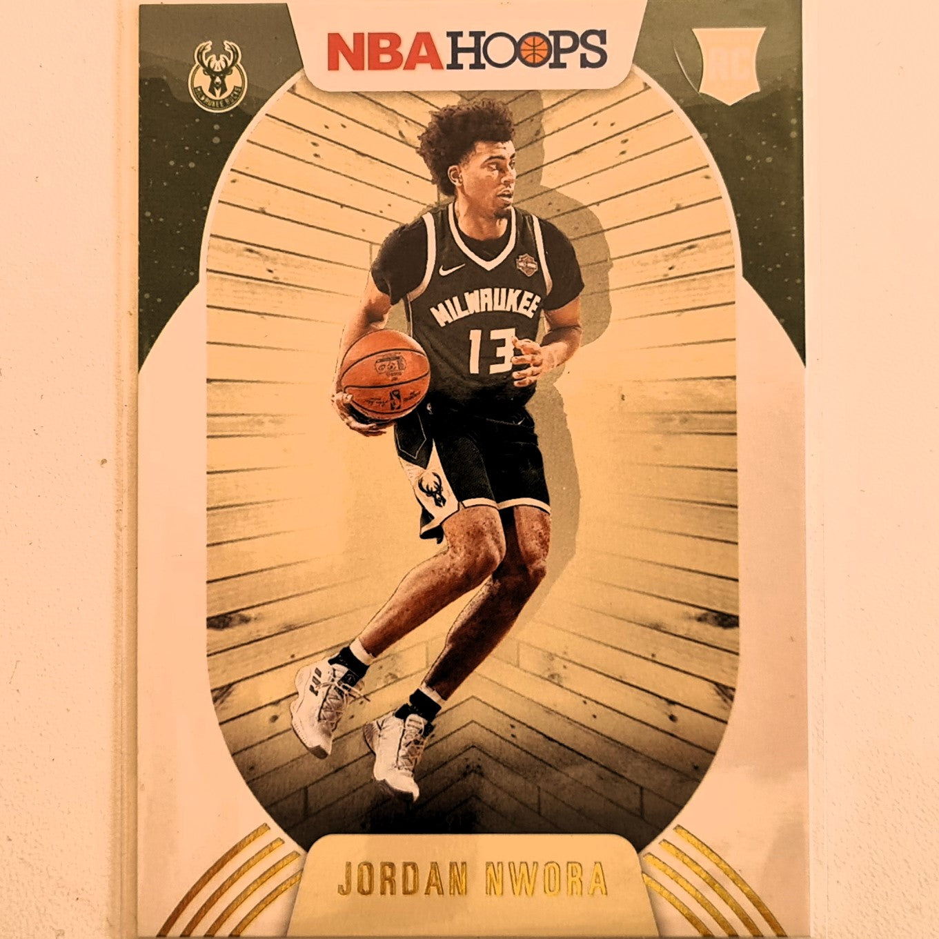 Jordan Nwora 2020-21 Panini NBA Hoops Rookie RC winter edition #211 NBA Basketball Milwaukee Bucks excellent sleeved