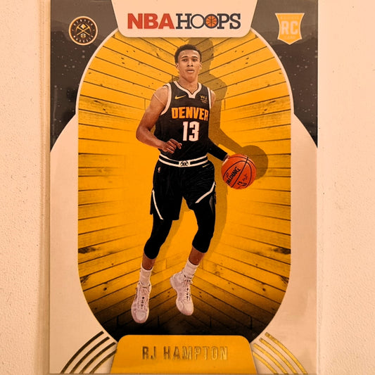 RJ Hampton 2020-21 Panini NBA Hoops Rookie RC Winter Edition #239 NBA Basketball Denver Nuggets excellent/mint Sleeved