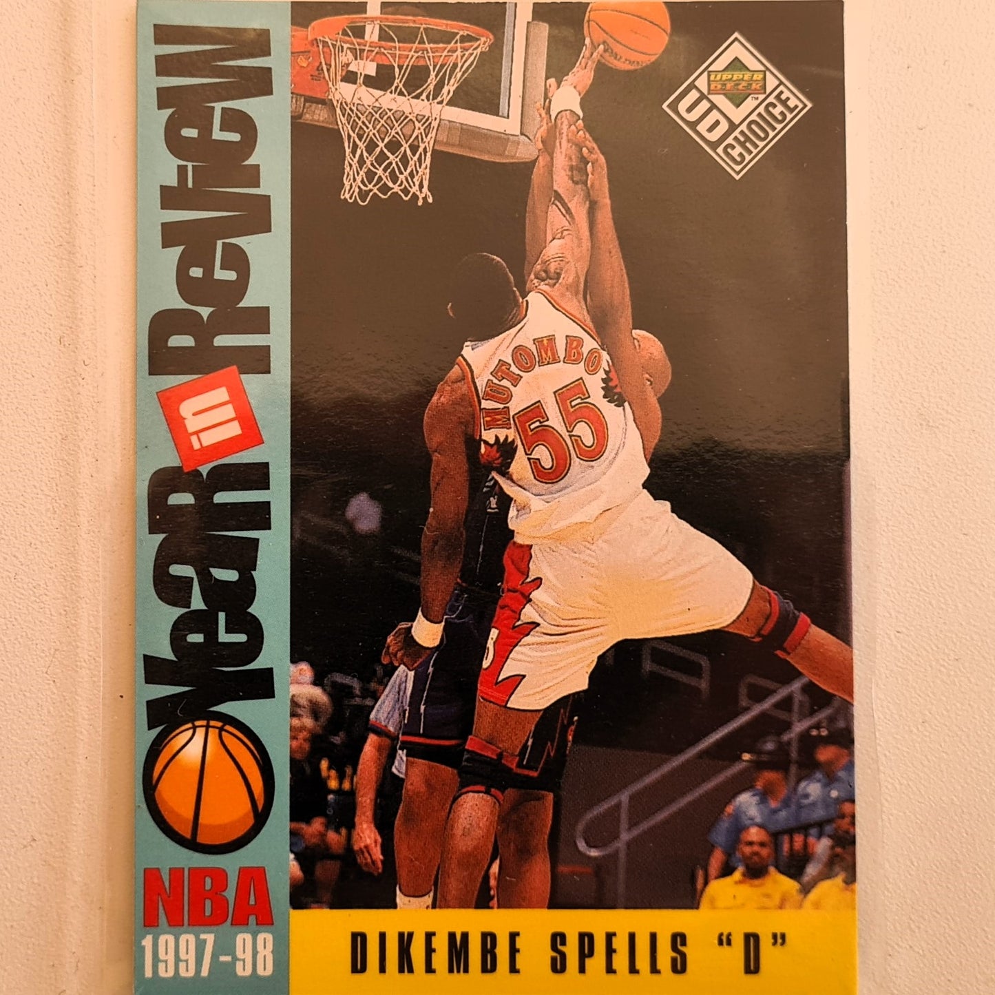 Dikembe Mutombo 1998 Upper-Deck Dikembe Spells D #193 NBA Basketball Atlanta Hawks excellent Sleeved