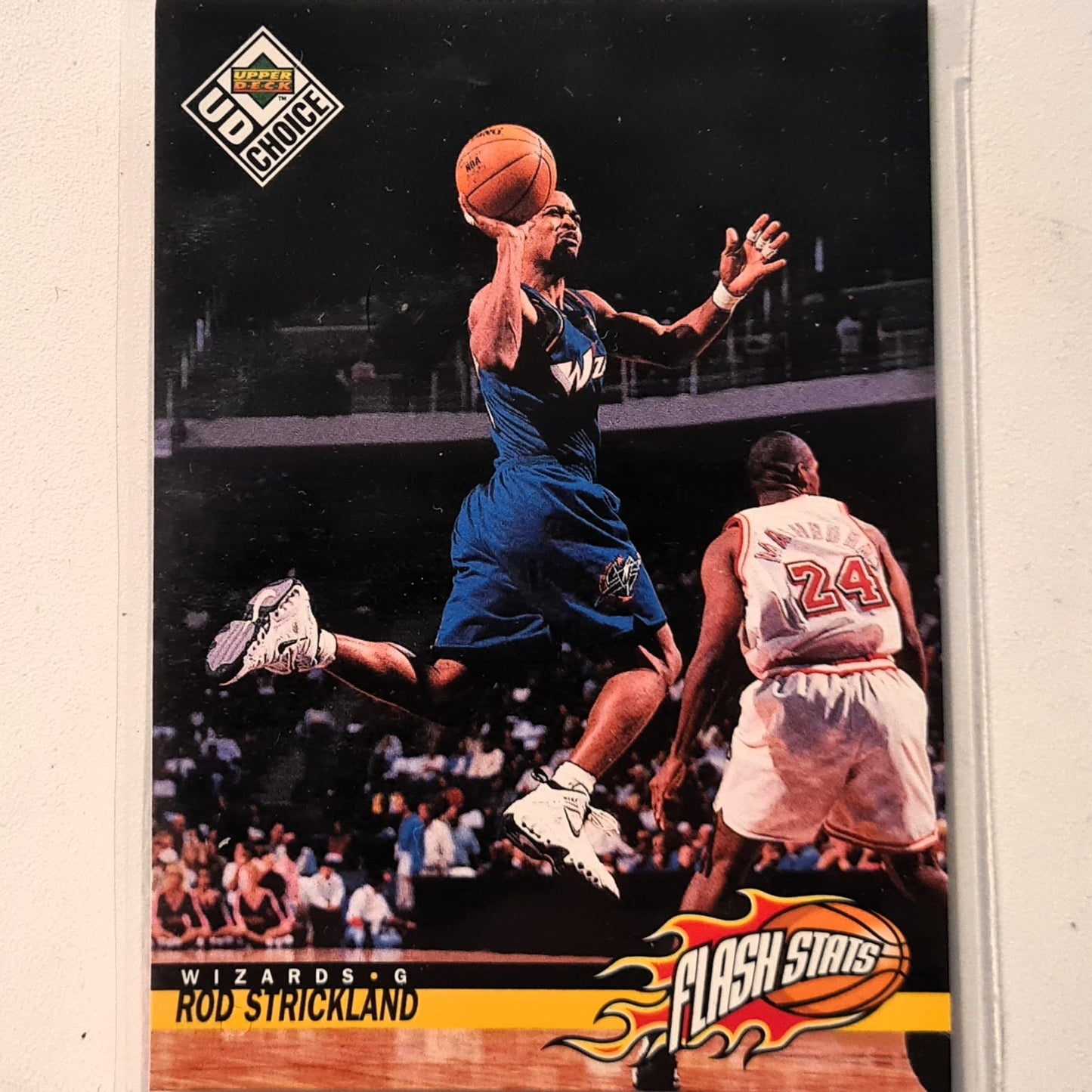 Rod Strickland 1998 Upper-Deck Flash Stats #184 NBA Basketball Washington Wizards excellent Sleeved