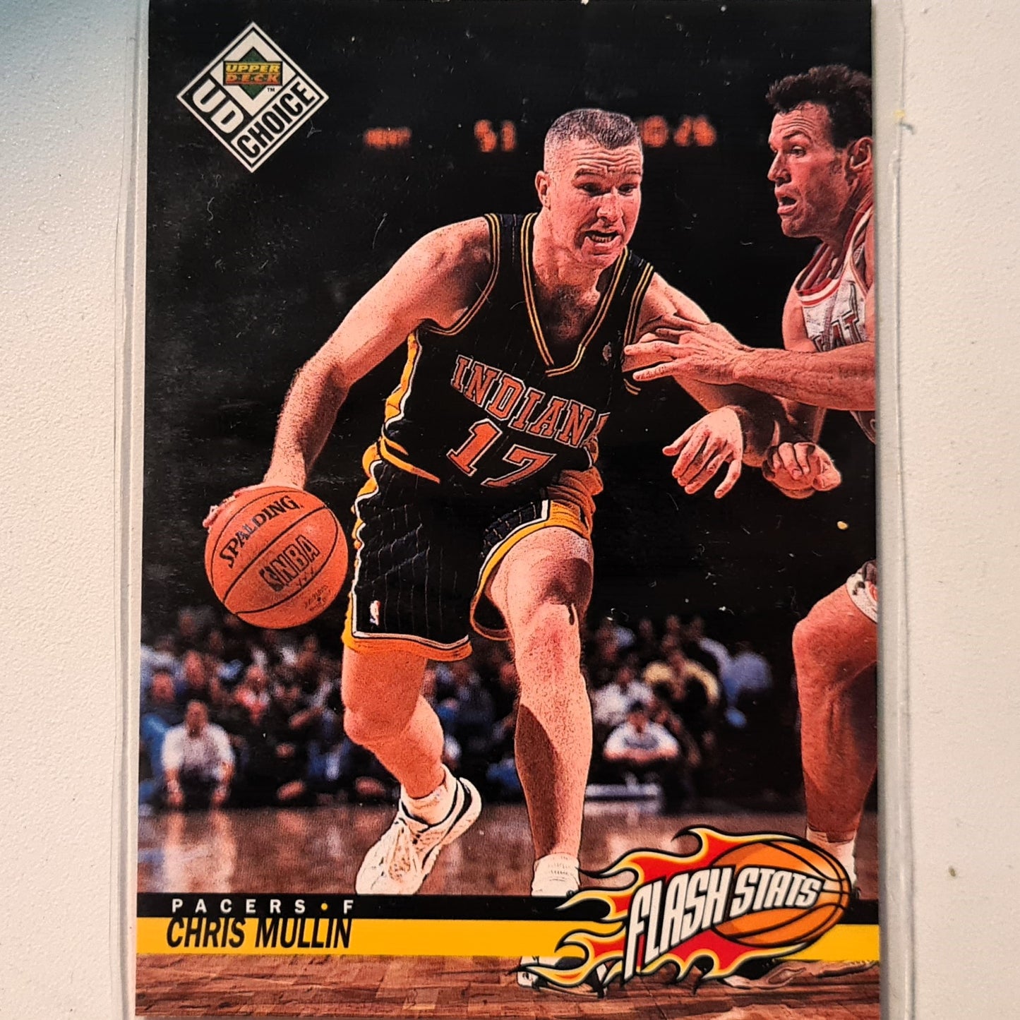 Chris Mullin 1998 Upper-Deck Flash Stats #166 NBA Basketball Golden State Warriors excellent Sleeved