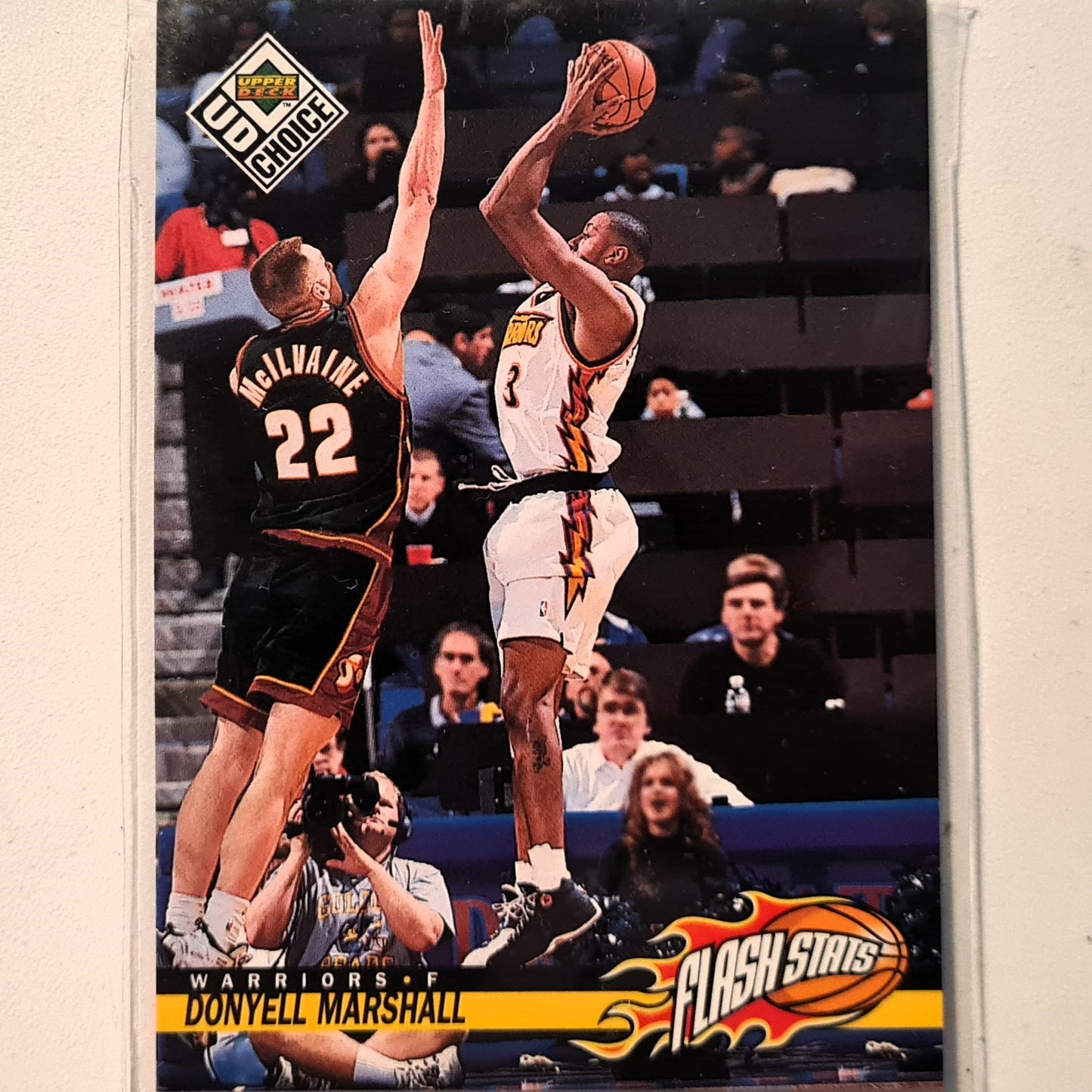 Donyell Marshall 1998 Upper-Deck Flash Stats #164 NBA Basketball Golden State Warriors excellent Sleeved