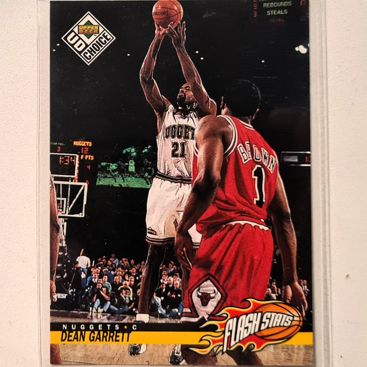 Dean Garrett 1998 Upper-Deck Flash Stats #162 NBA Basketball Denver Nuggets excellent Sleeved